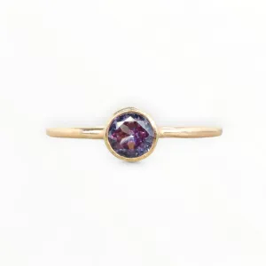 14K Gold Filled Gold Lab Alexandrite Stacking Ring