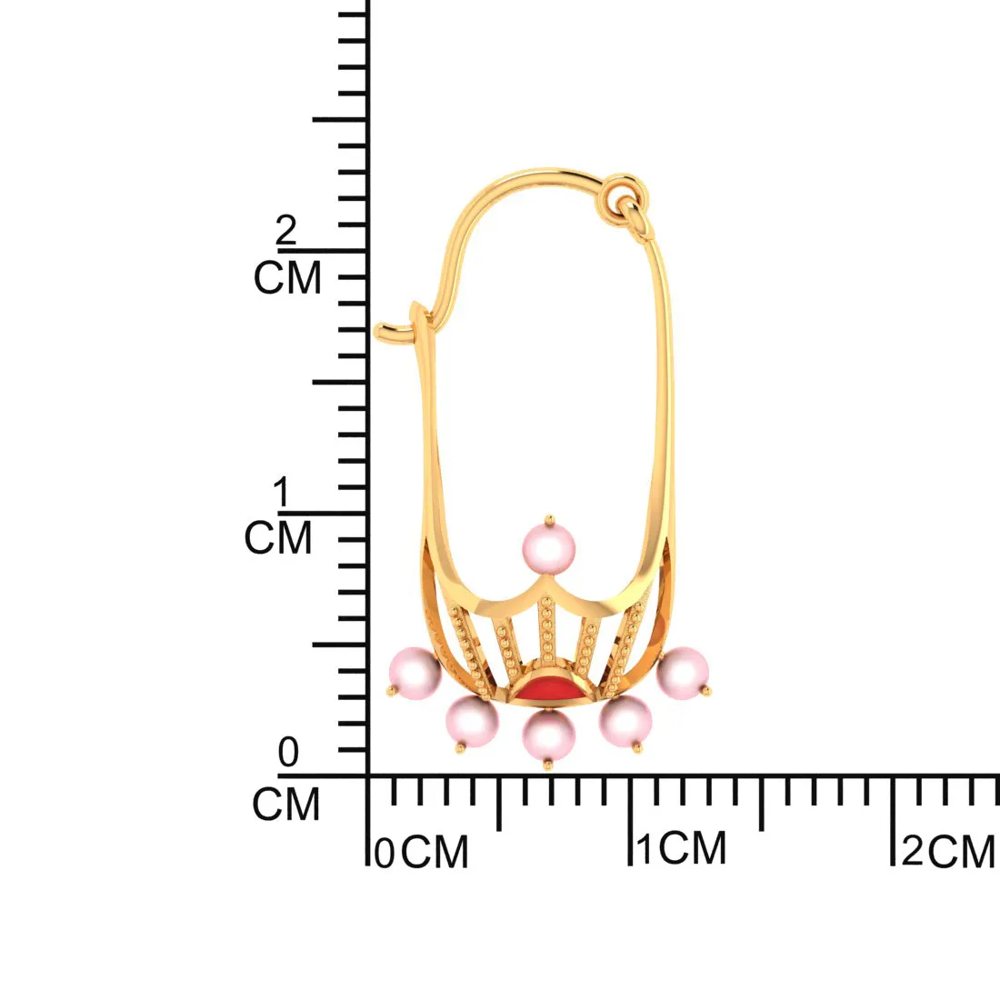 14k Intricate Gold Earrings With Unique Design