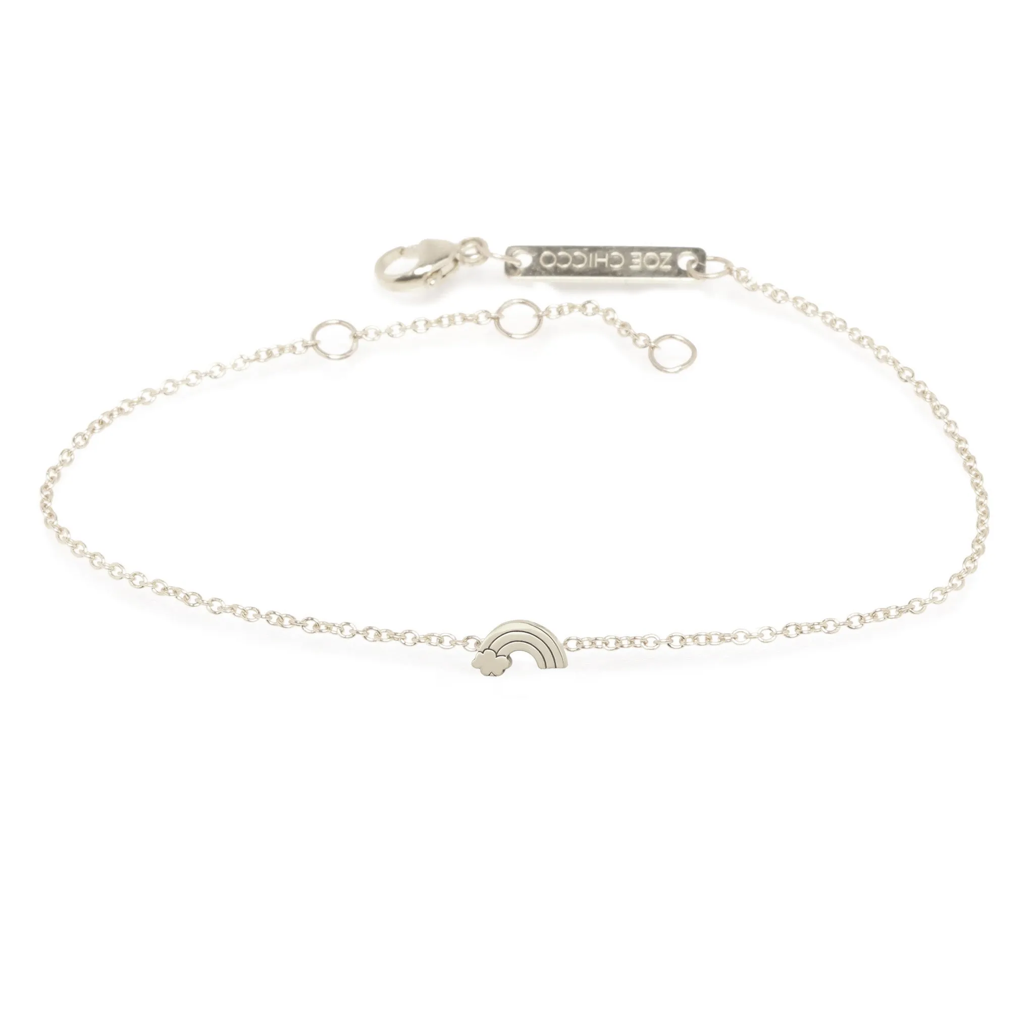 14k Itty Bitty Rainbow Bracelet