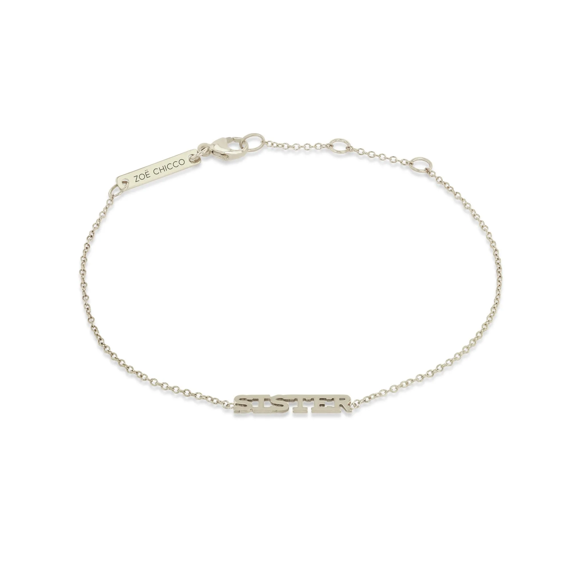14k Itty Bitty SISTER Bracelet