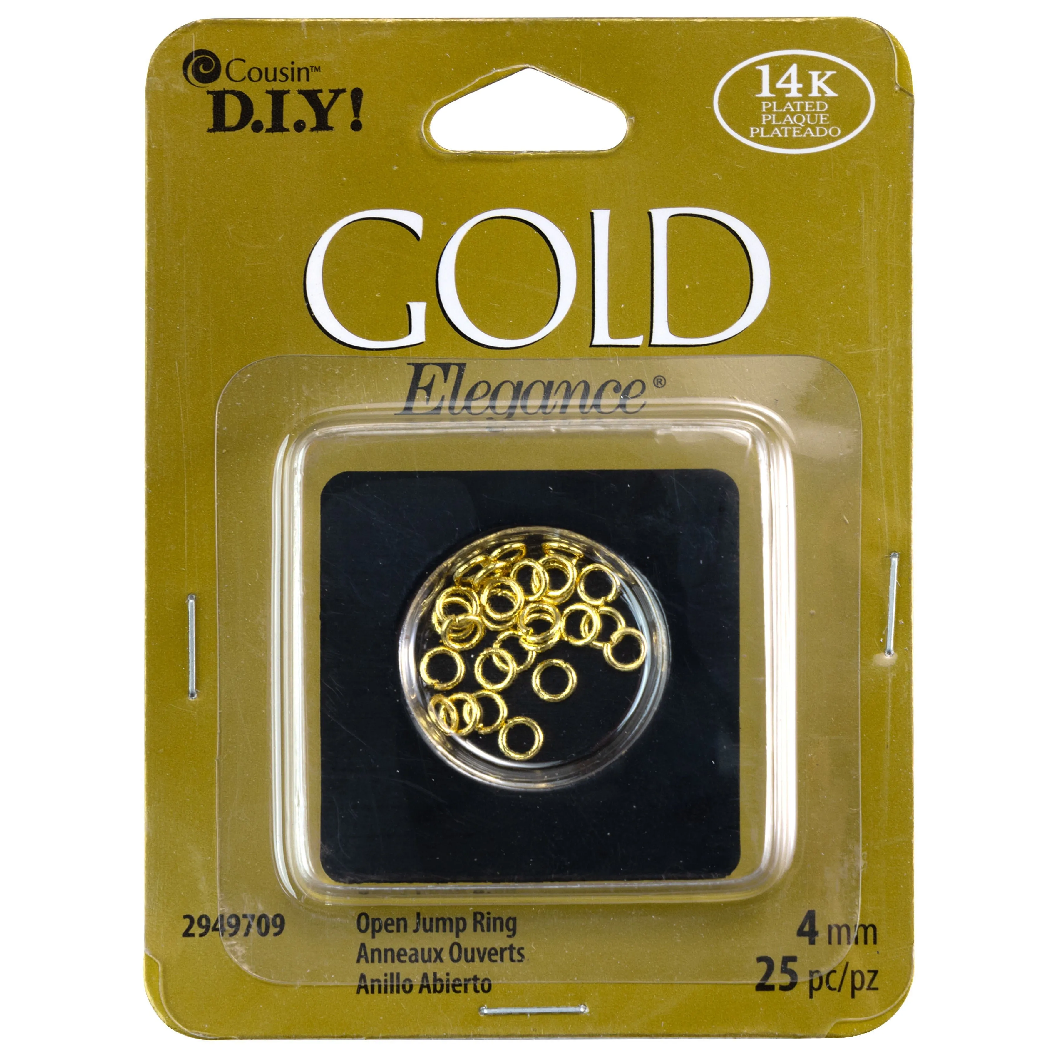 14KT Gold Plated Jump Rings from CousinDIY