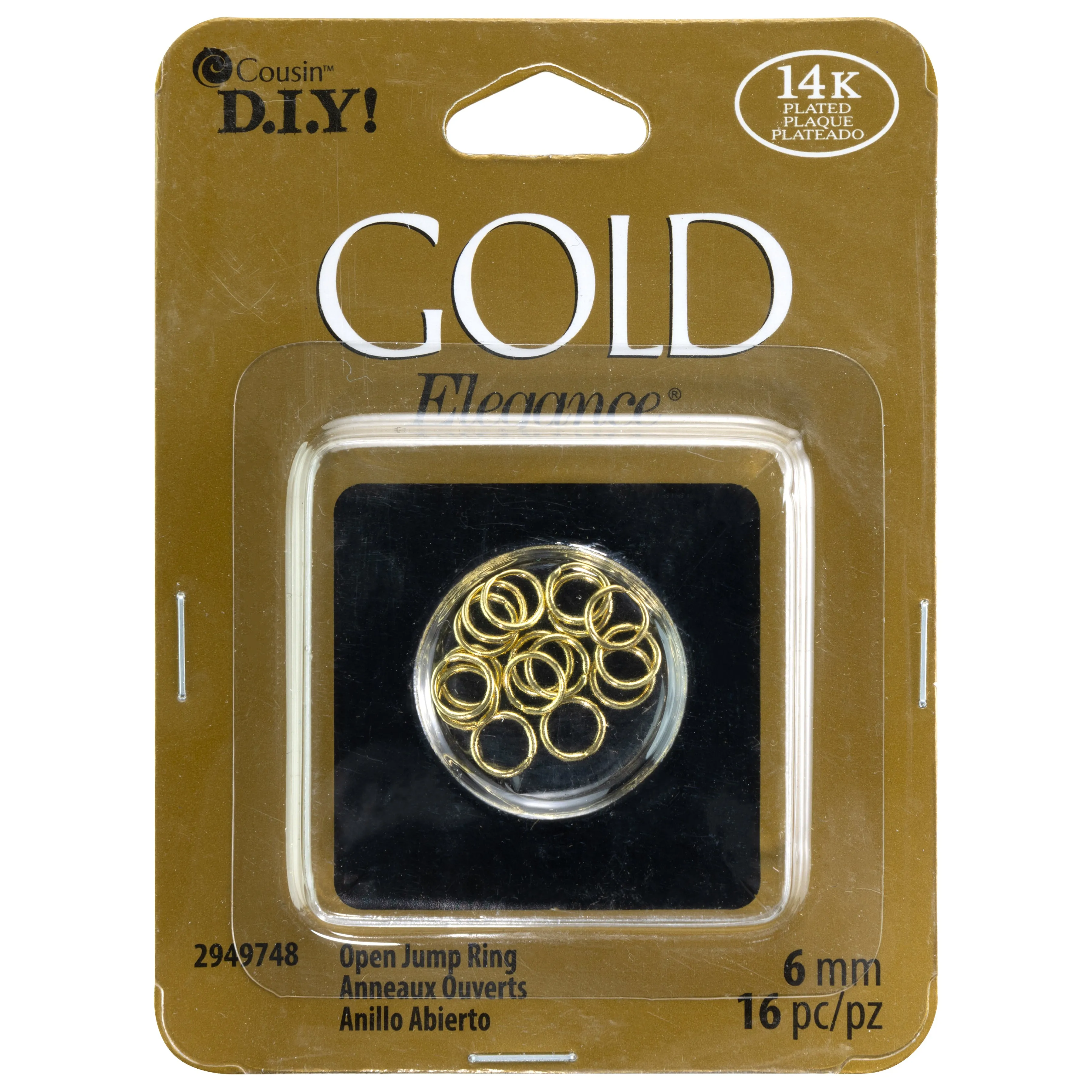 14KT Gold Plated Jump Rings from CousinDIY