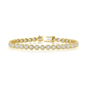 14KY Diamond Bezel Bracelet