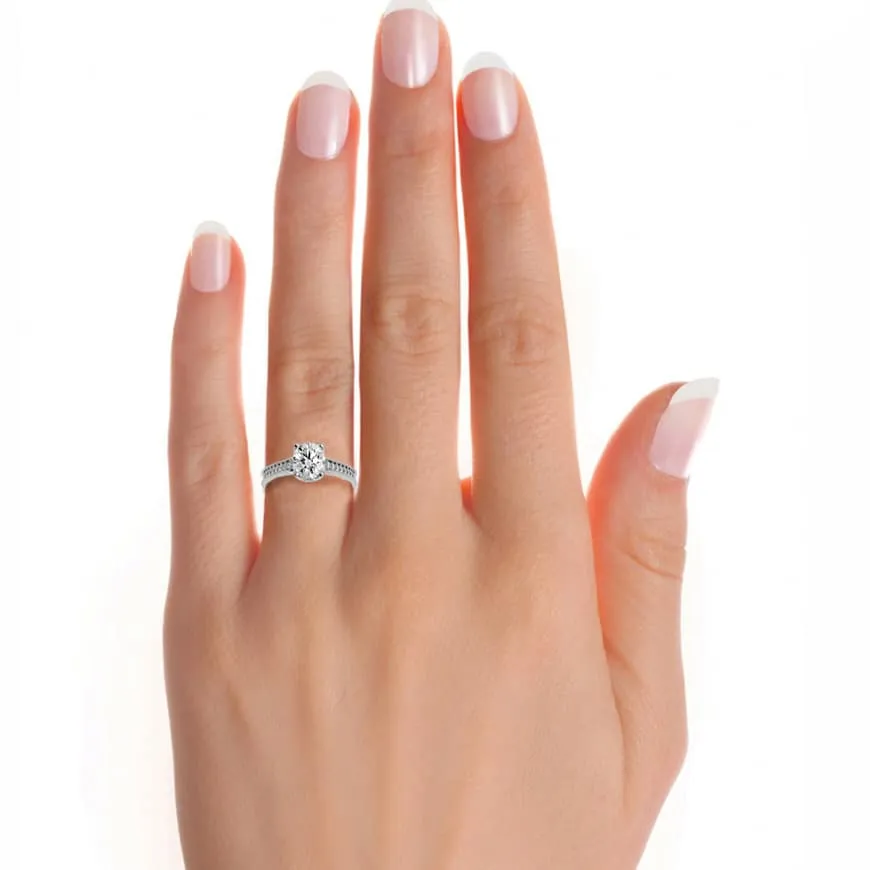 1.50ct Josephine Vintage High Set Diamond Engagement Ring