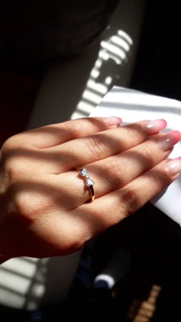 17KM Jewelry | Crystal Rings Gold Color Bow Ring - Wedding Engagement Cubic Zirconia Rings For Women.
