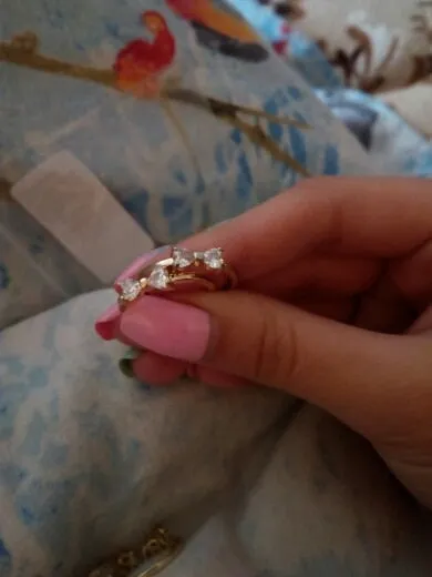 17KM Jewelry | Crystal Rings Gold Color Bow Ring - Wedding Engagement Cubic Zirconia Rings For Women.
