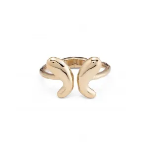 18K Gold Plated Butterfly Wings Large Bangle PUL2387ORO000M
