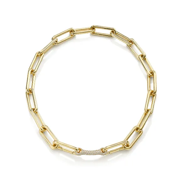 18K Identity Bar in Diamonds