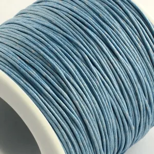 1mm Wax Cotton (10m) - Light Steel Blue