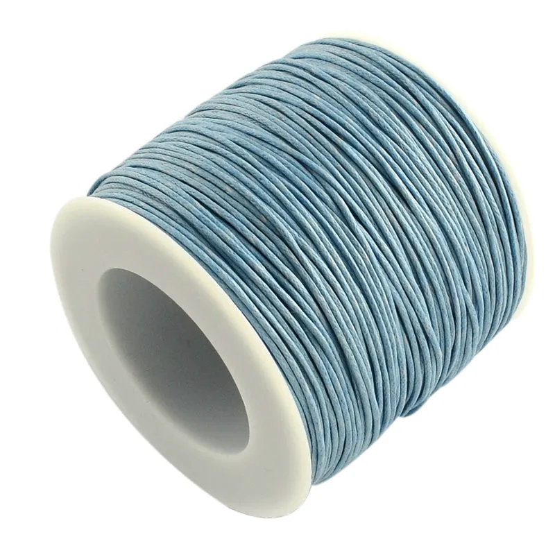 1mm Wax Cotton (10m) - Light Steel Blue