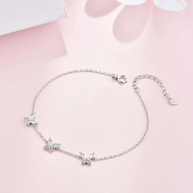 4 in 1 Butterfly 925 Necklace Set – Elegant & Timeless