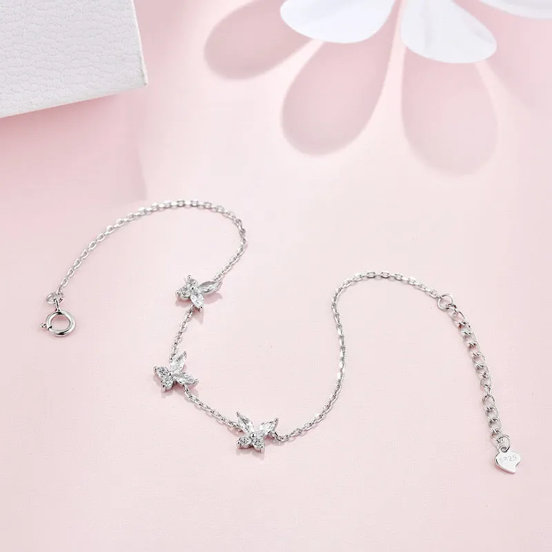 4 in 1 Butterfly 925 Necklace Set – Elegant & Timeless