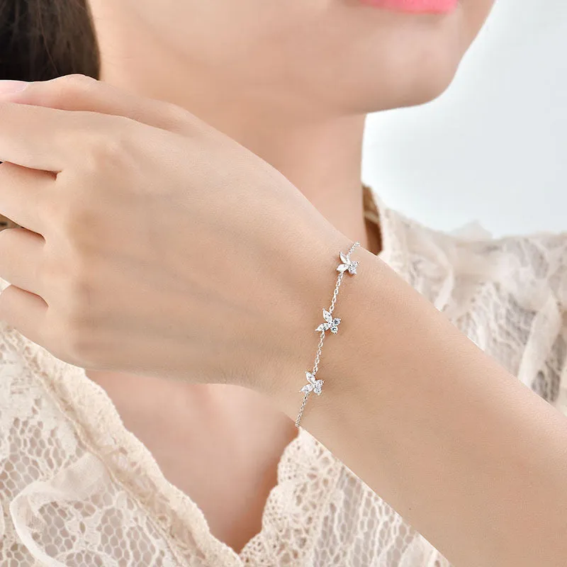 4 in 1 Butterfly 925 Necklace Set – Elegant & Timeless