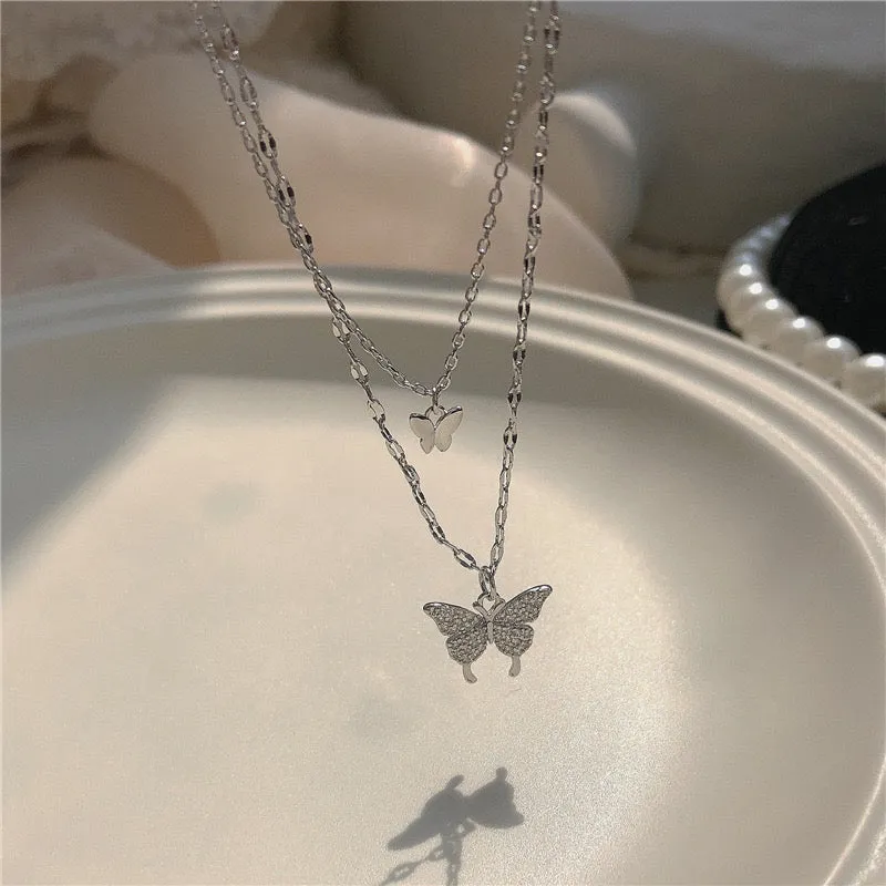 4 in 1 Butterfly 925 Necklace Set – Elegant & Timeless