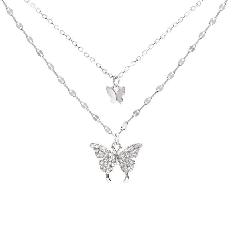4 in 1 Butterfly 925 Necklace Set – Elegant & Timeless