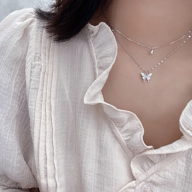 4 in 1 Butterfly 925 Necklace Set – Elegant & Timeless