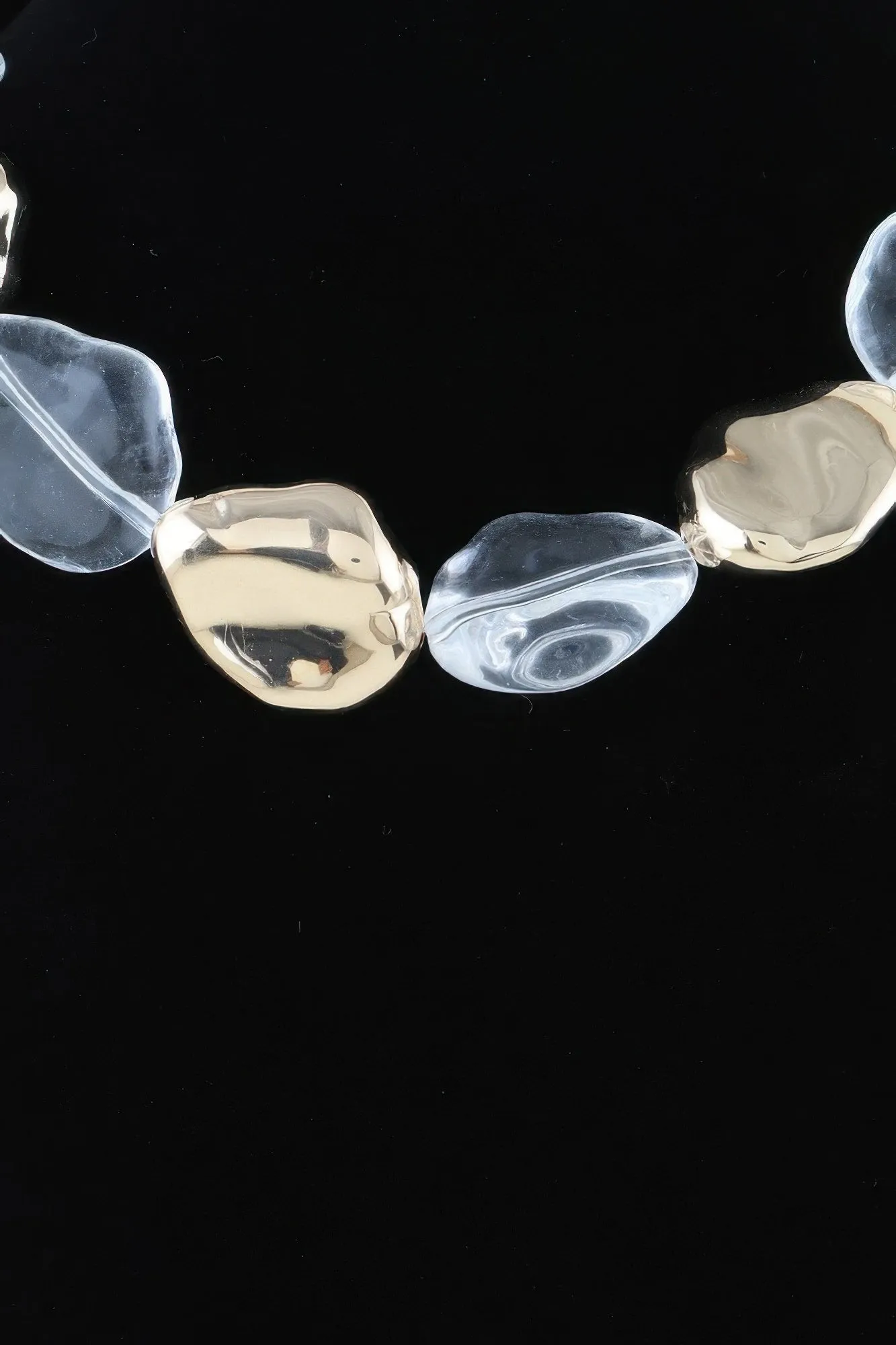 Abstract Stone Beaded Necklace