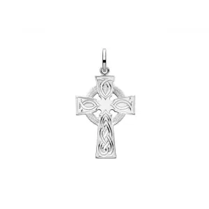 Acotis Silver Cross H Engraved Pendant G61049CE