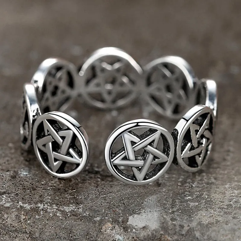 Adjustable Thai Silver Color Finger Ring