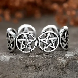 Adjustable Thai Silver Color Finger Ring