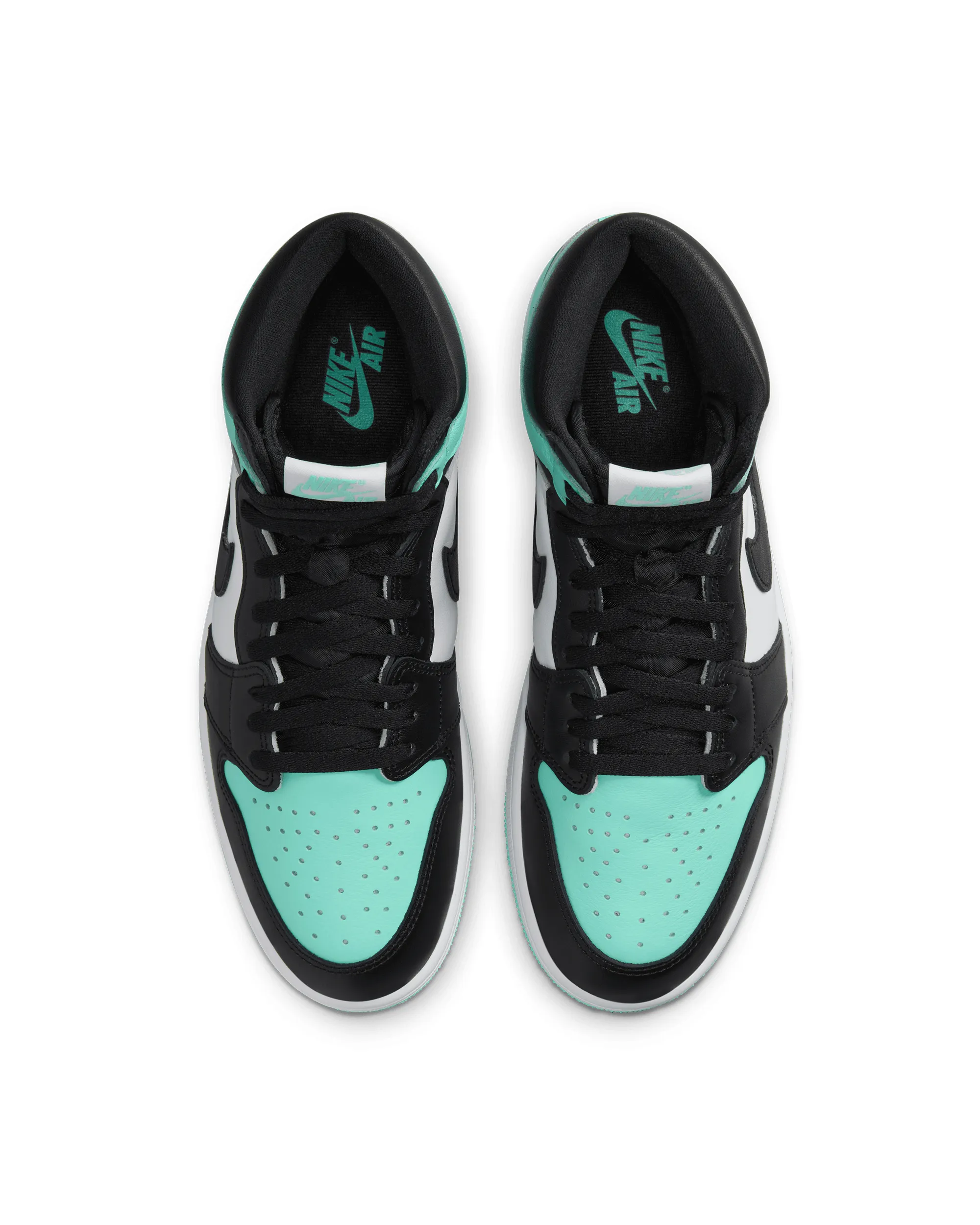 Air Jordan 1 Retro High Og - White / Black / Green Glow