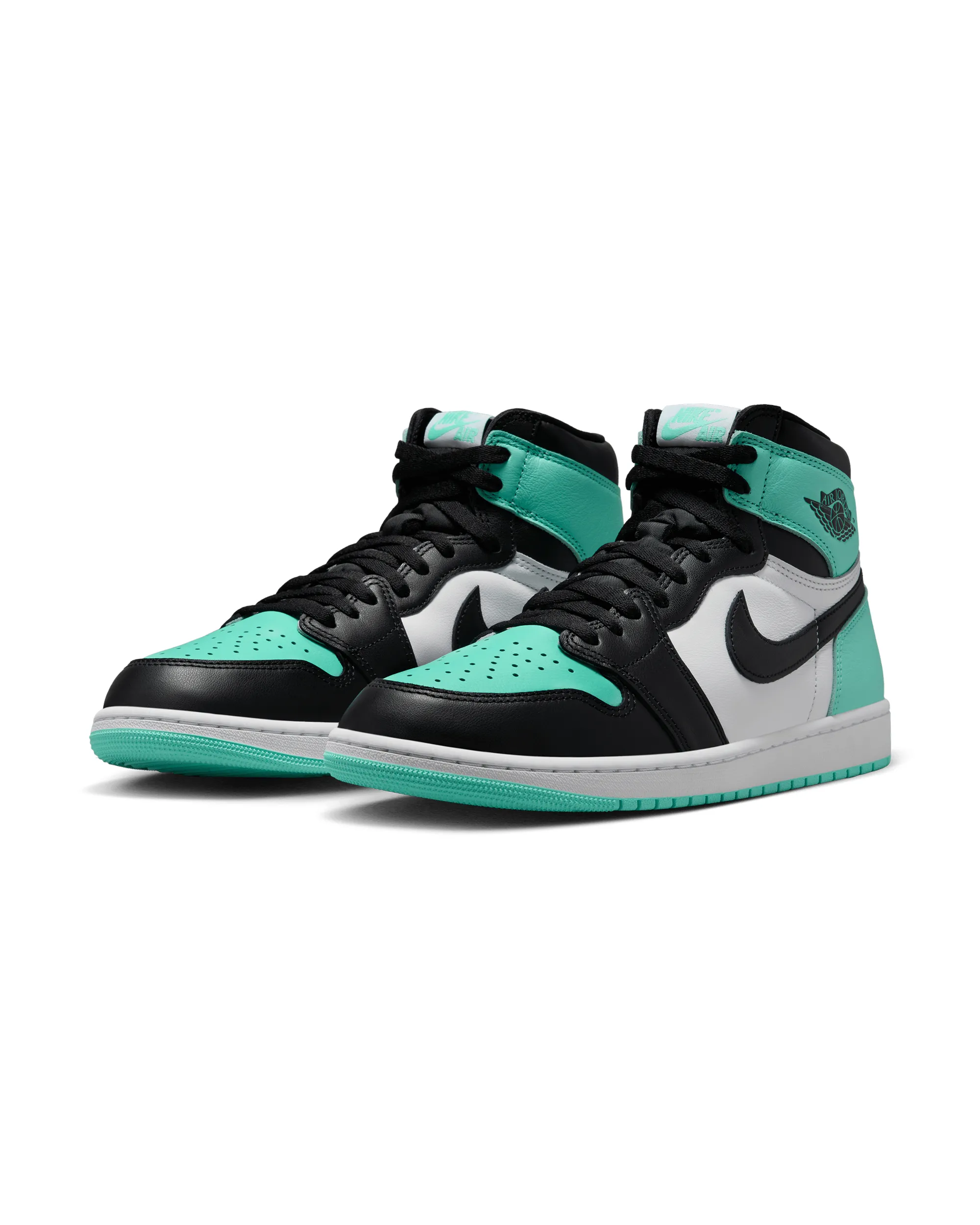 Air Jordan 1 Retro High Og - White / Black / Green Glow