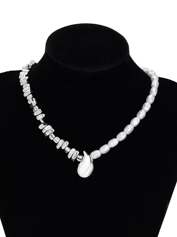Asymmetric Beaded Geometric Bracelet Accessories   Dainty Necklaces Accessories Two Pieces