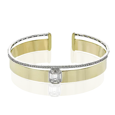 Bangle in 18K Gold with Diamonds LB2402 2T 18K X 2T