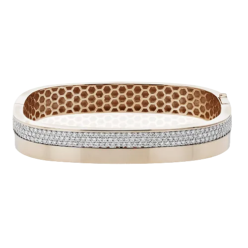Bangle in 18k Gold with Diamonds LB2407 WHITE 18K X WHITE-ROSE