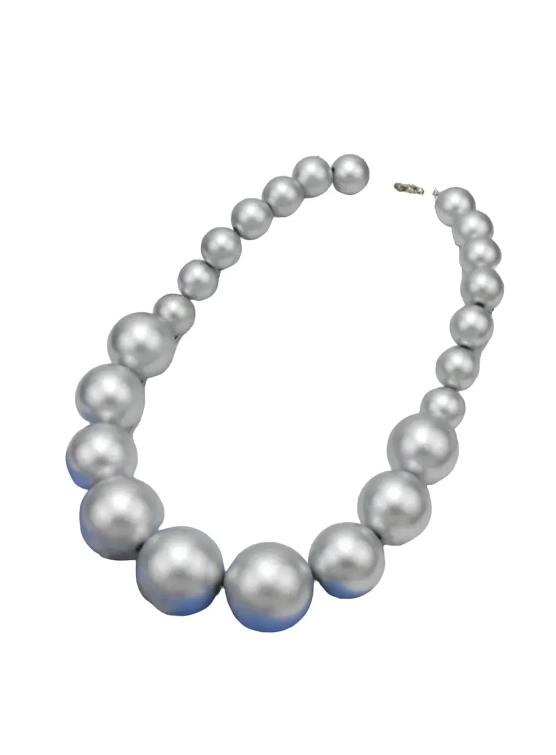 Beautiful Graduated Bead Choker Statement Necklace