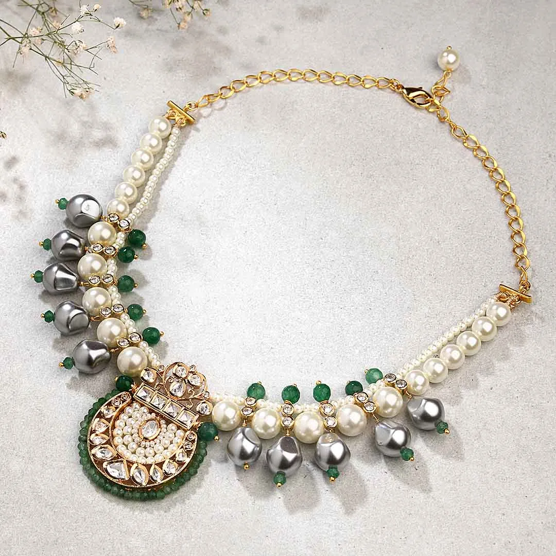 Bespoke Necklace With Pearls & Agate - MYJBRBLN 21