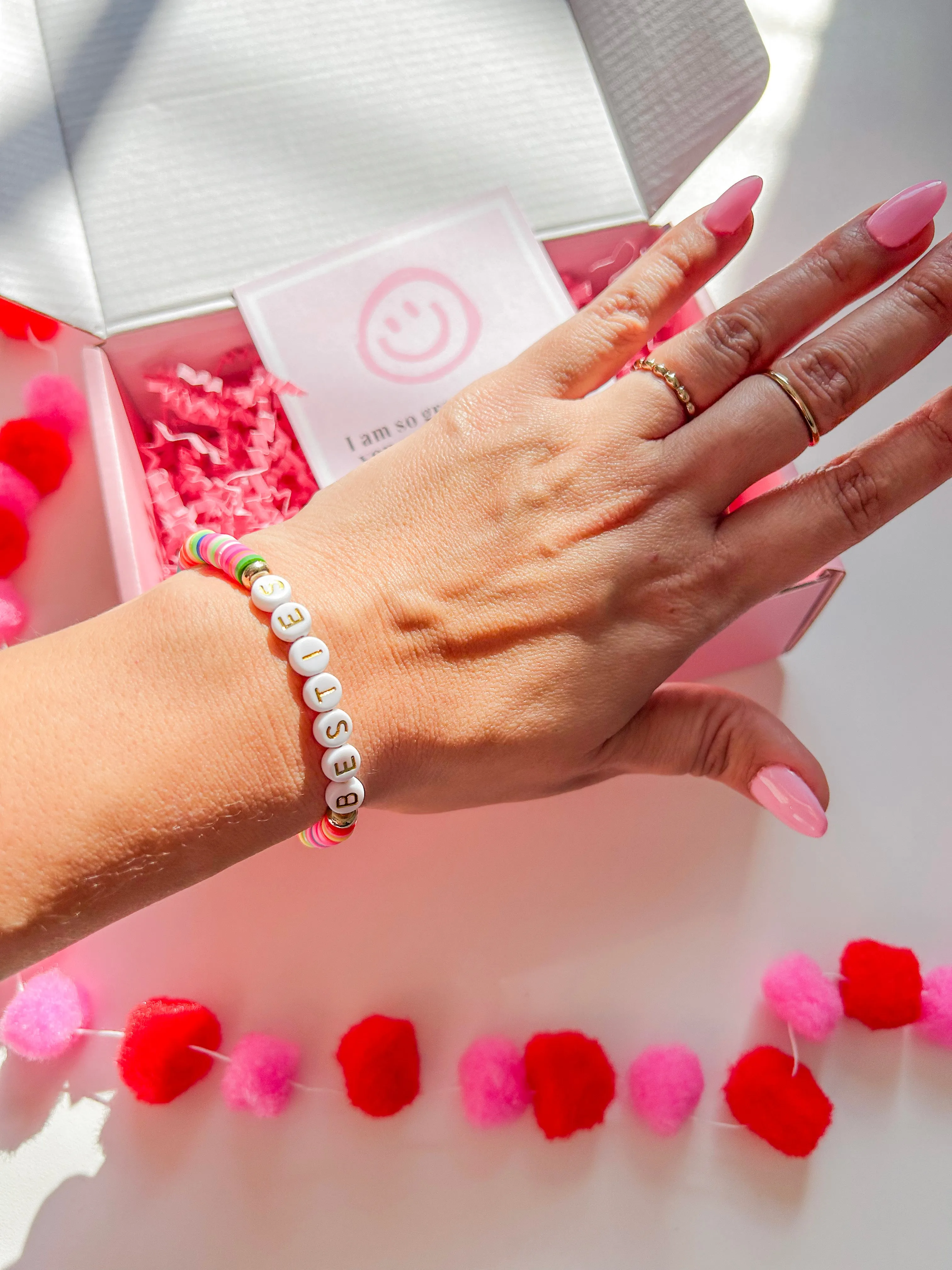 Besties Mommy and Me Bracelet set with Note, gifts for daughters from mothers
