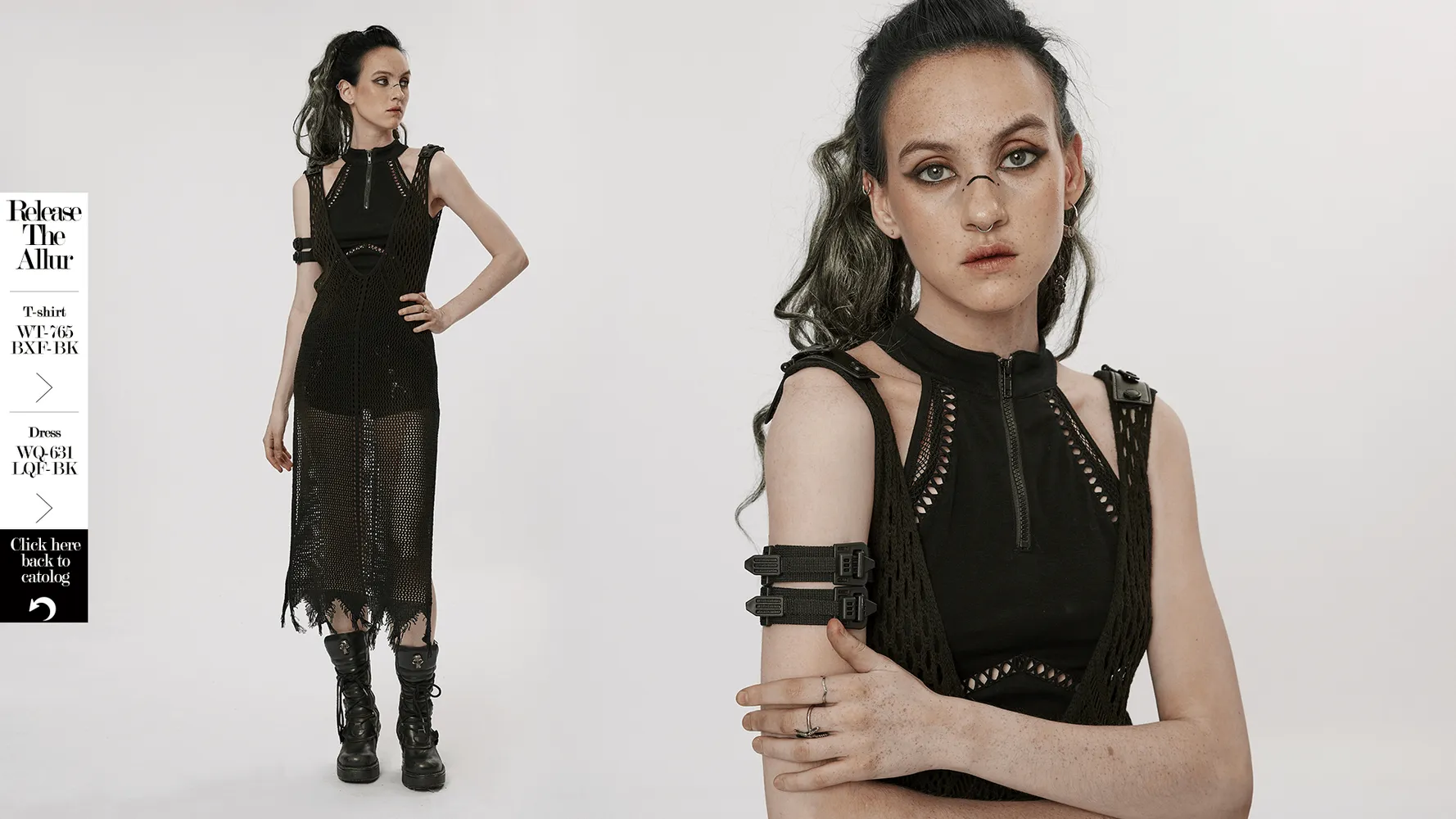Black Punk Rave Adjustable Bracelet - Versatile Style