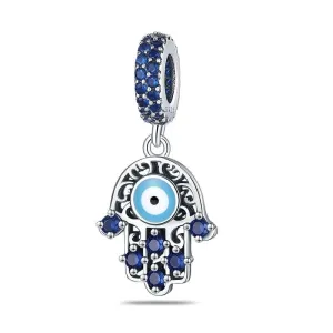 Blue Hand of Fatima Charm