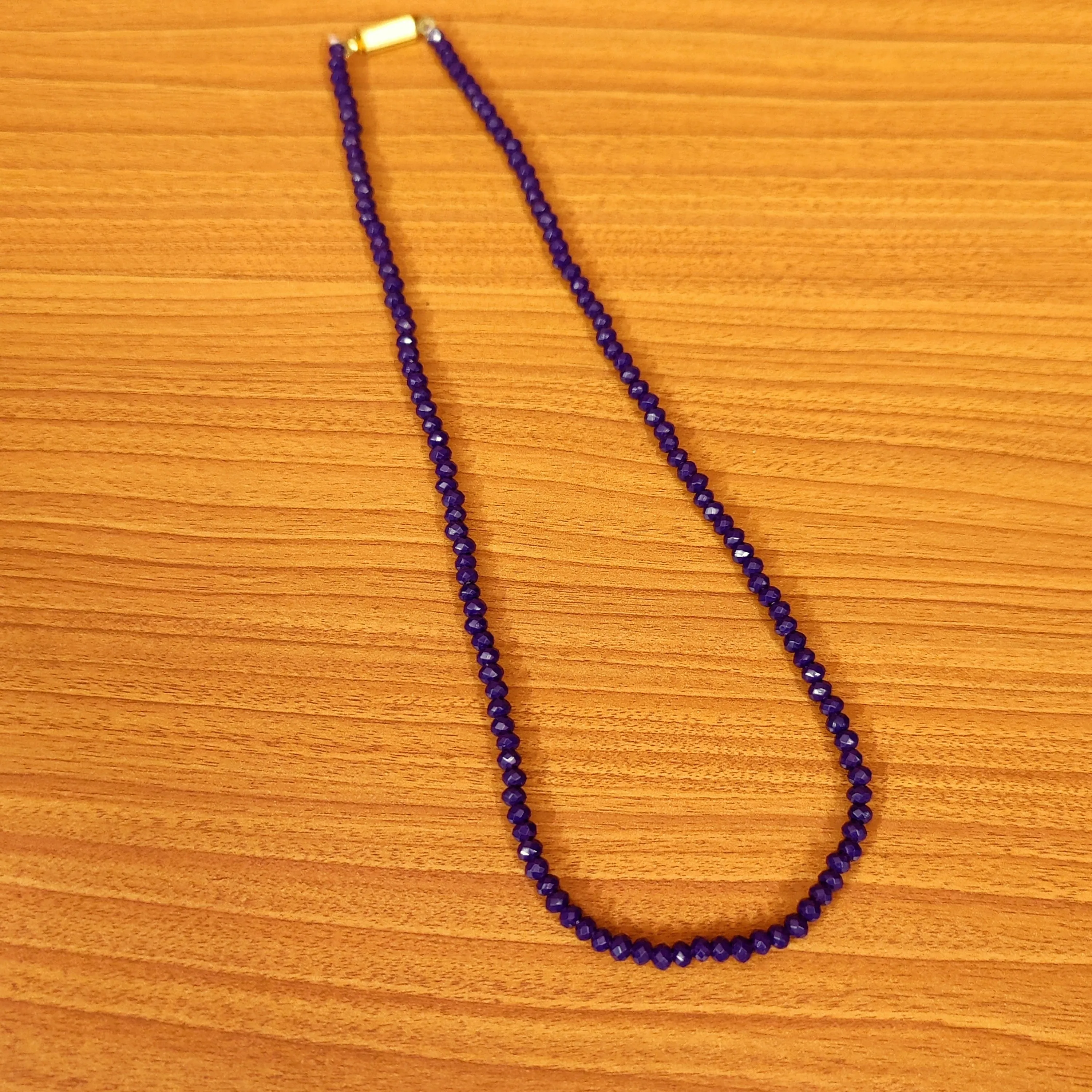 BLUE ONYX SINGLE LINE 16.5INCH NECKLACE