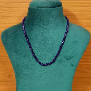 BLUE ONYX SINGLE LINE 16.5INCH NECKLACE