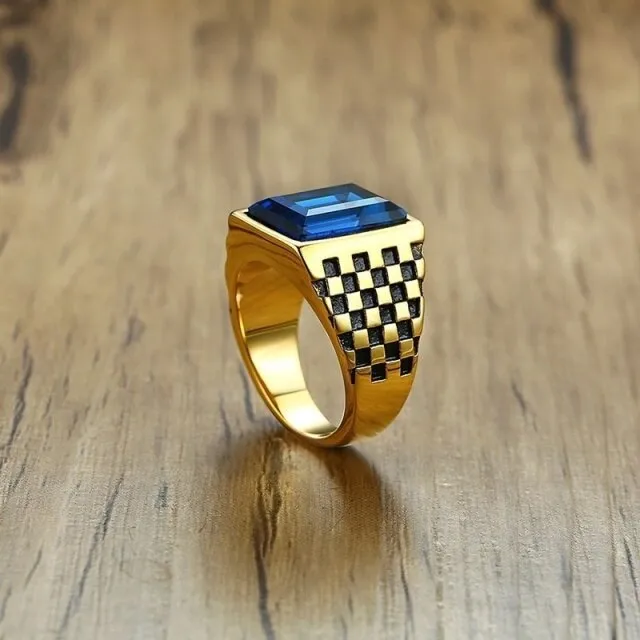 Bohemian Crystal Inlaid Ring