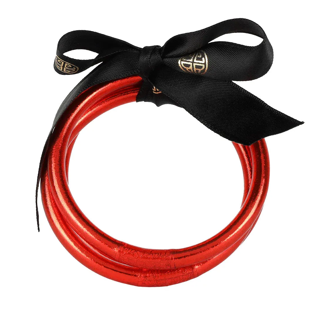 BuDha Girl:  All Weather Bangles® (AWB®) -Crimson Red