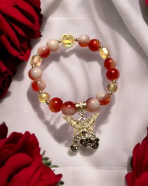 Butterfly 3 bells bracelet
