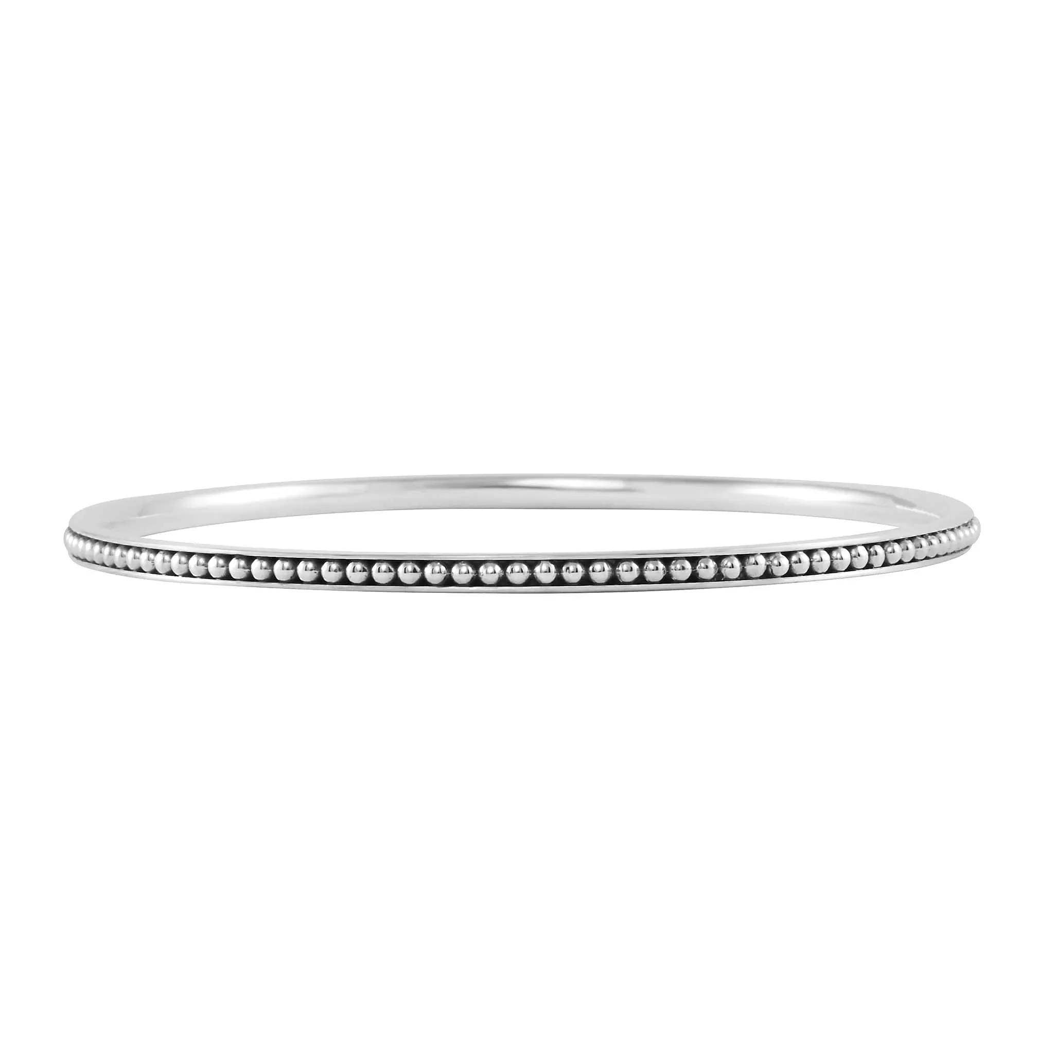 Caviar Spark Silver and Diamond Bangle Gift Set