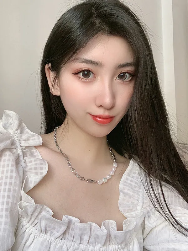 Chains Geometric Rhine Stones Necklaces Accessories