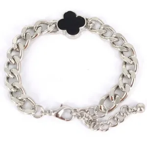 Clover Metal Chain Bracelet