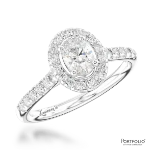 Cluster 0.30ct E VS2 Diamond Platinum Ring