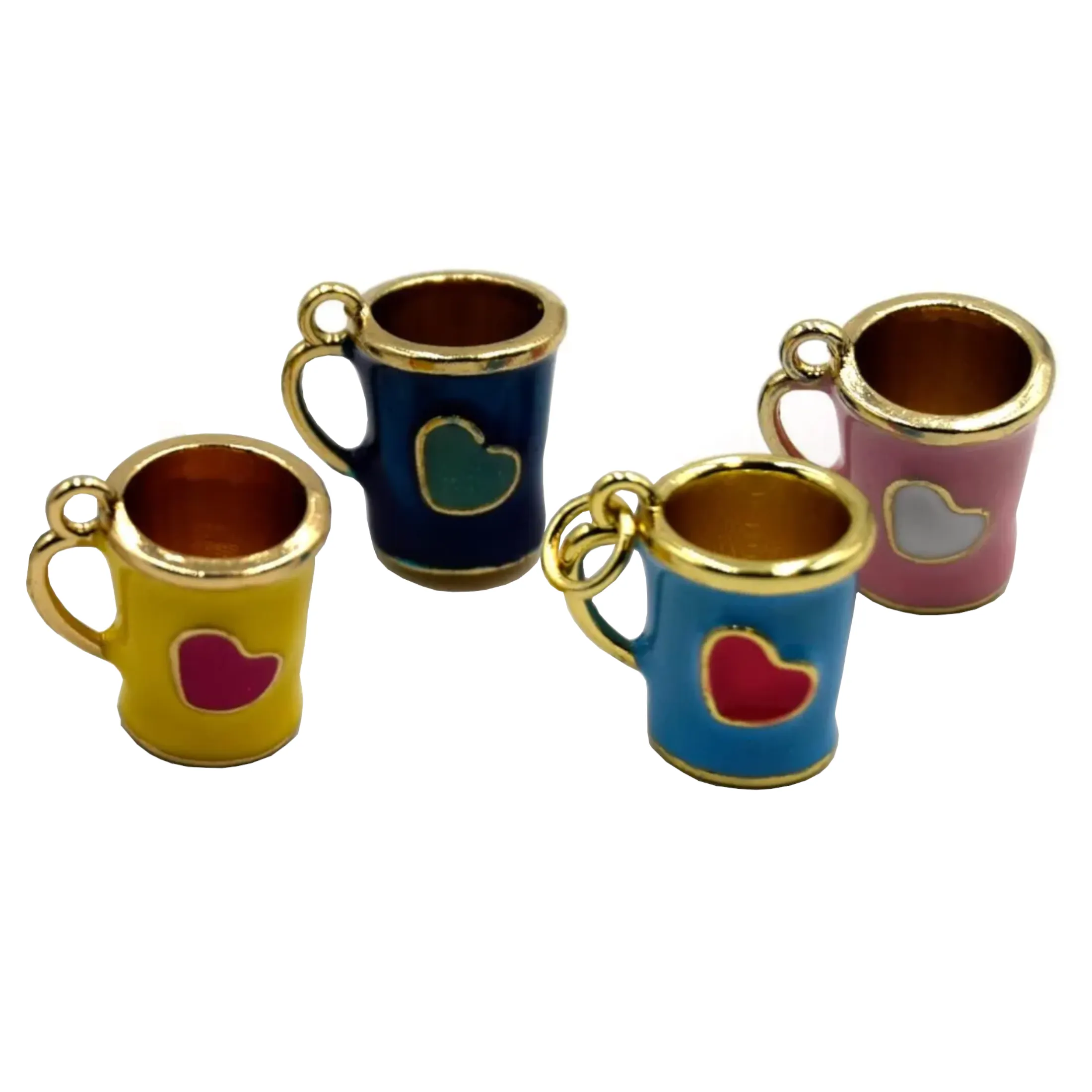 Coffee Cup Charms for Bracelet and Necklaces - Coffee Lover's Jewelry