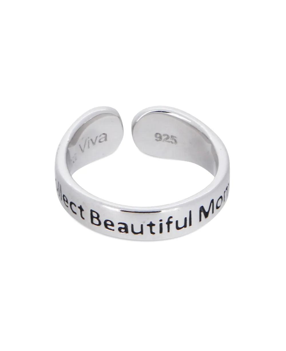 Collect Beautiful Moments Dandelion Sterling Silver Adjustable Ring