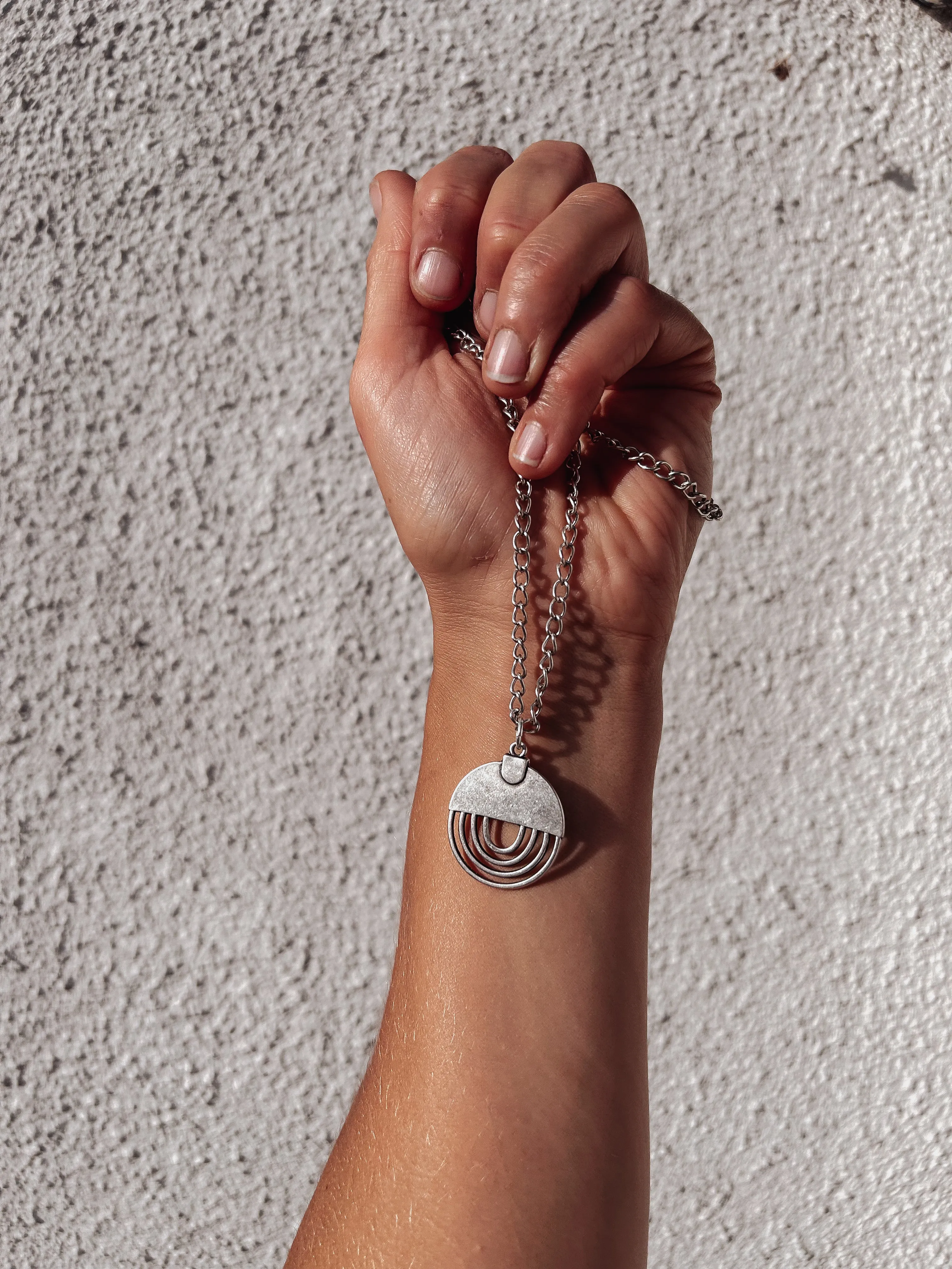 Concentric Rings Layering Necklace