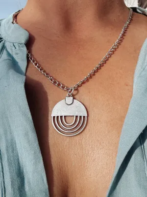 Concentric Rings Layering Necklace