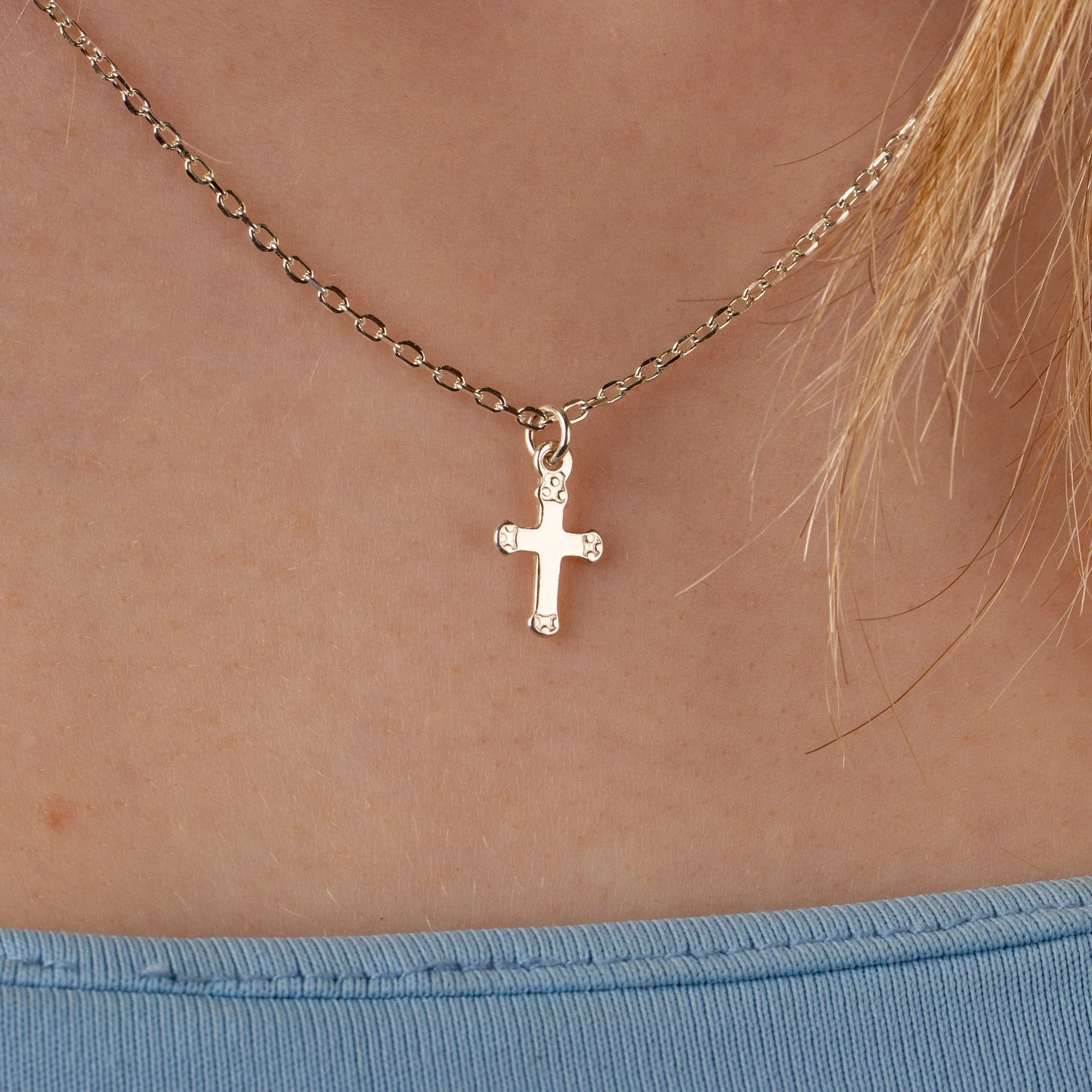 Cross Necklace - Sterling Silver