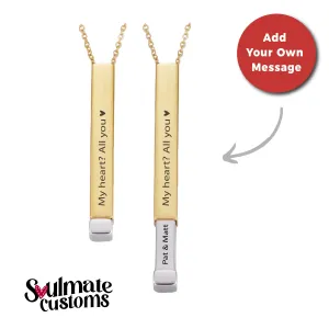 Custom Soulmate© Secret Message Necklace