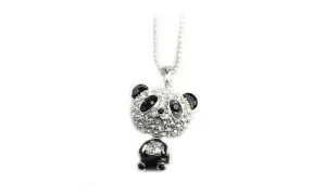Cute Female Sweater Chain Panda Necklace Jewelry for Women